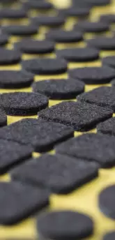 Preview for technical felt die-cuts and blanks felt gliders self-adhesive