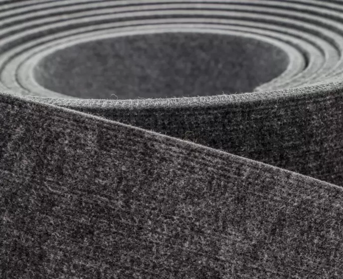 Vorschau für technische Filze als Meterware unterschiedlicher Dicke und Farbe als Beispiel hier melliert grau Vorschau für technische Filze als Meterware unterschiedlicher Dicke und Farbe als Beispiel hier melliert grau